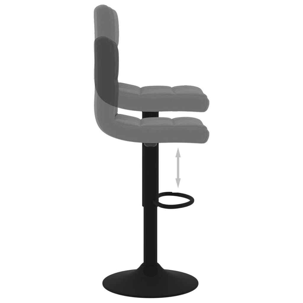 Bancos de bar 2 pcs veludo cinzento-escuro