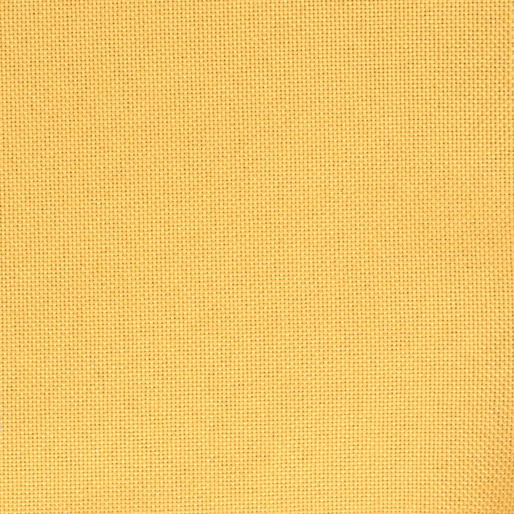 Cadeira de escritório giratória tecido amarelo mostarda