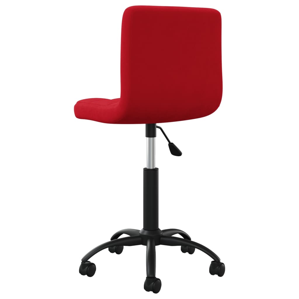 Cadeiras de jantar giratórias 2 pcs veludo vermelho tinto