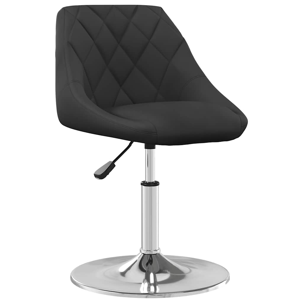 Cadeiras de jantar giratórias 2 pcs veludo preto