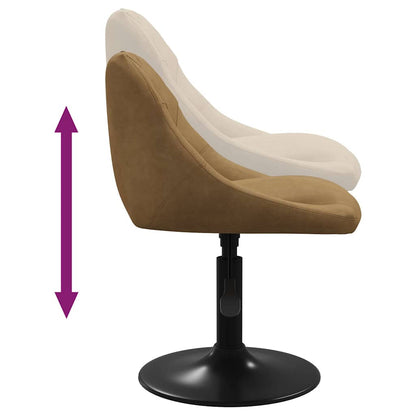 Banco de bar veludo castanho