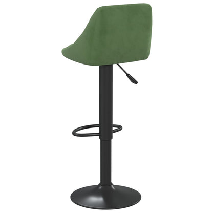 Bancos de bar 2 pcs veludo verde-escuro