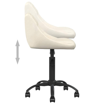 Cadeira de jantar veludo cor creme