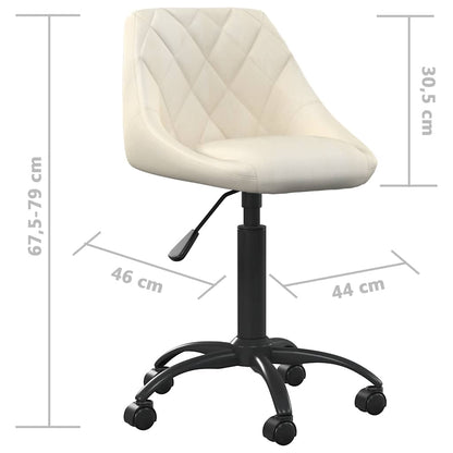 Cadeira de jantar veludo cor creme