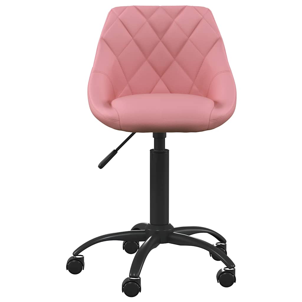 Cadeira de jantar veludo rosa