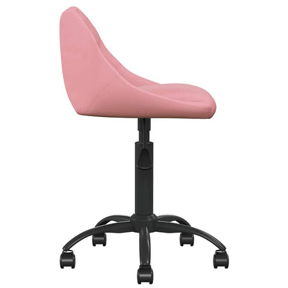 Cadeira de jantar veludo rosa