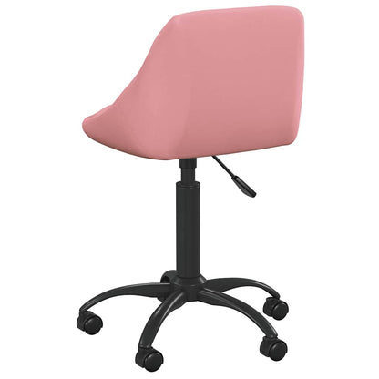Cadeira de jantar veludo rosa