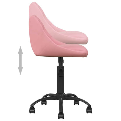 Cadeira de jantar veludo rosa