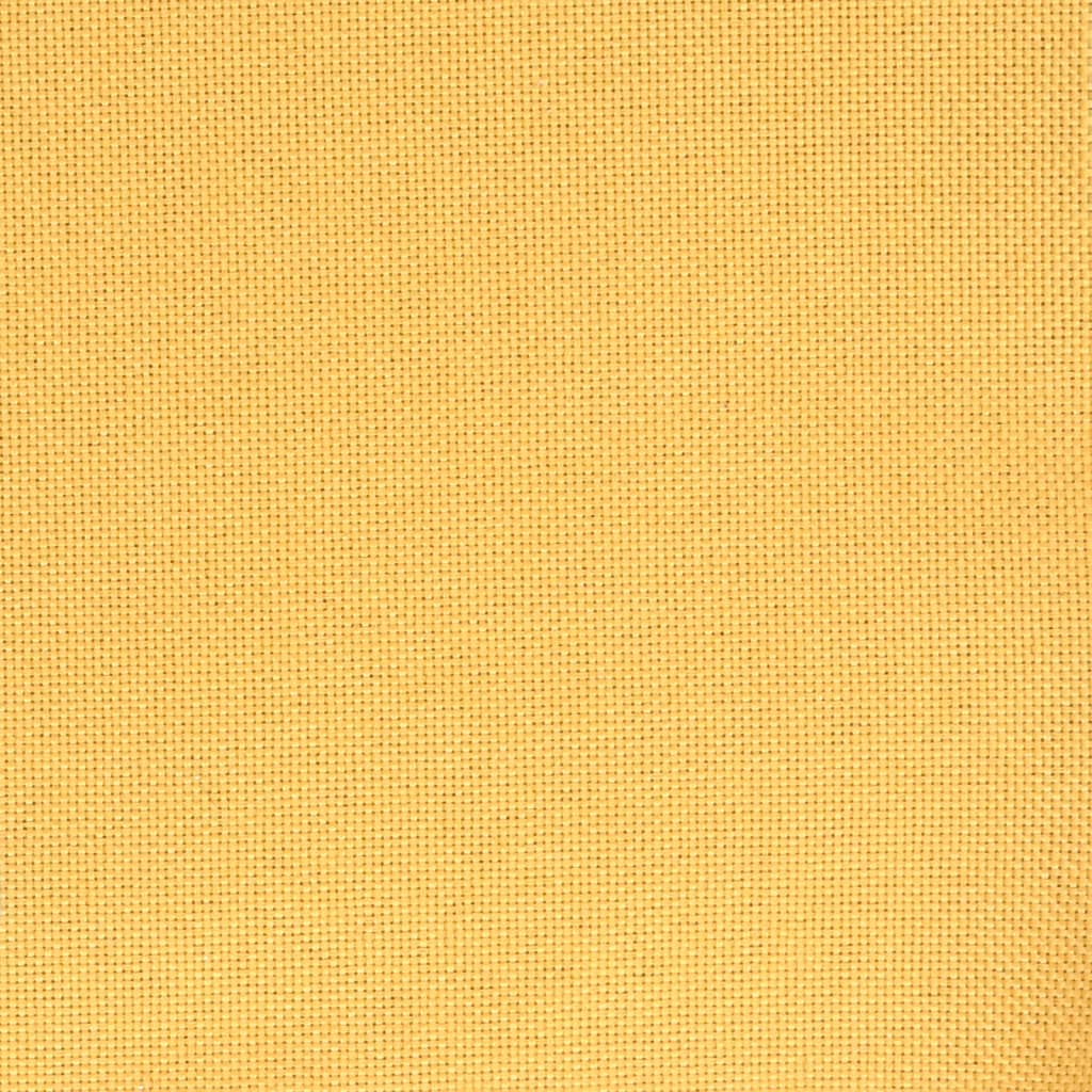 Bancos de bar 2 pcs tecido amarelo mostarda