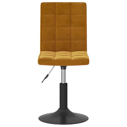 Cadeiras de jantar giratórias 2 pcs veludo castanho