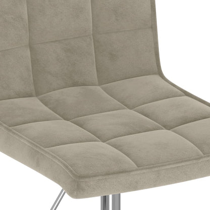 Cadeiras de jantar giratórias 2 pcs veludo cinzento-claro