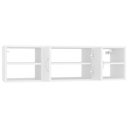 Estante de parede 102x30x29 cm derivados de madeira branco