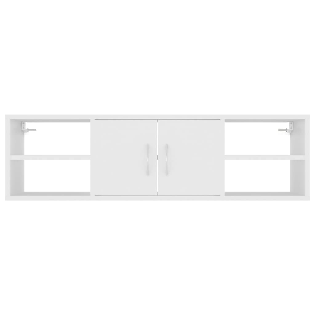 Estante de parede 102x30x29 cm derivados de madeira branco