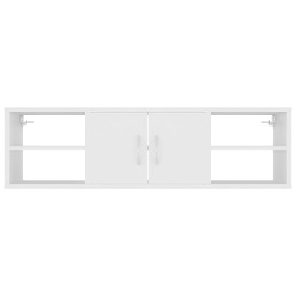 Estante de parede 102x30x29 cm derivados de madeira branco