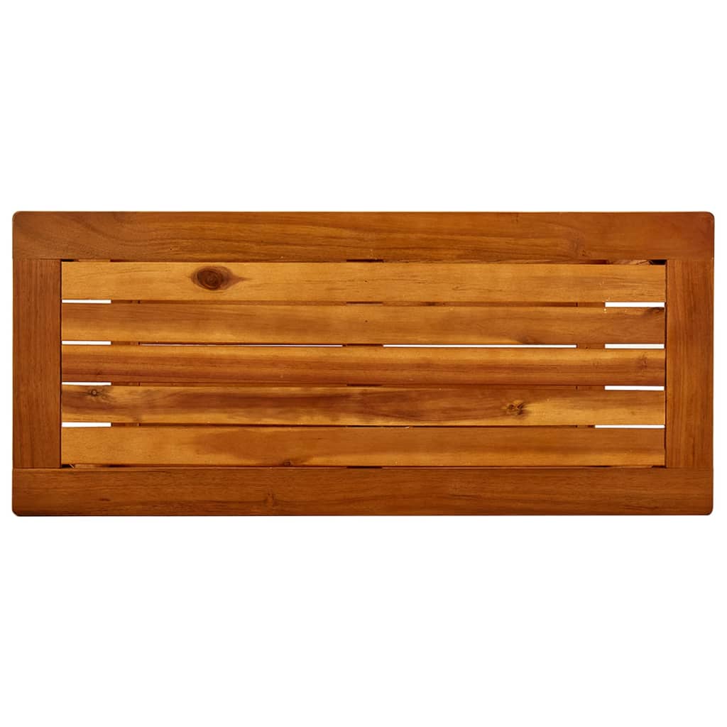 Mesa consola para jardim 80x35x75 cm madeira de acácia maciça