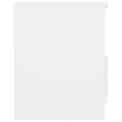 Mesas de cabeceira 2pcs 40x40x50 cm derivados de madeira branco
