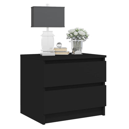 Mesa de cabeceira 50x39x43,5 cm derivados de madeira preto