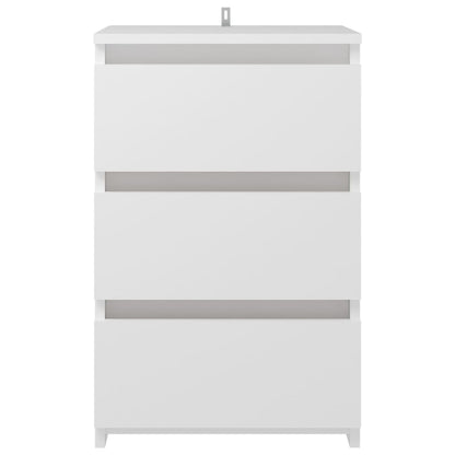 Mesa de cabeceira 40x35x62,5 cm derivados de madeira branco