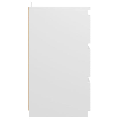Mesa de cabeceira 40x35x62,5 cm derivados de madeira branco