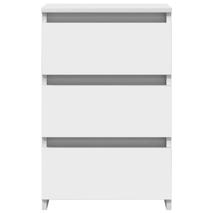 Mesas de cabeceira 2 pcs 40x35x62,5 cm derivados madeira branco