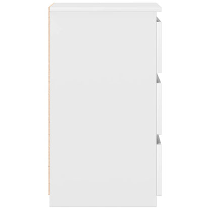 Mesas de cabeceira 2 pcs 40x35x62,5 cm derivados madeira branco
