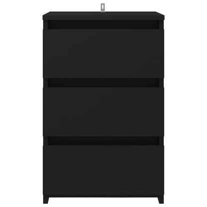 Mesa de cabeceira 40x35x62,5 cm derivados de madeira preto