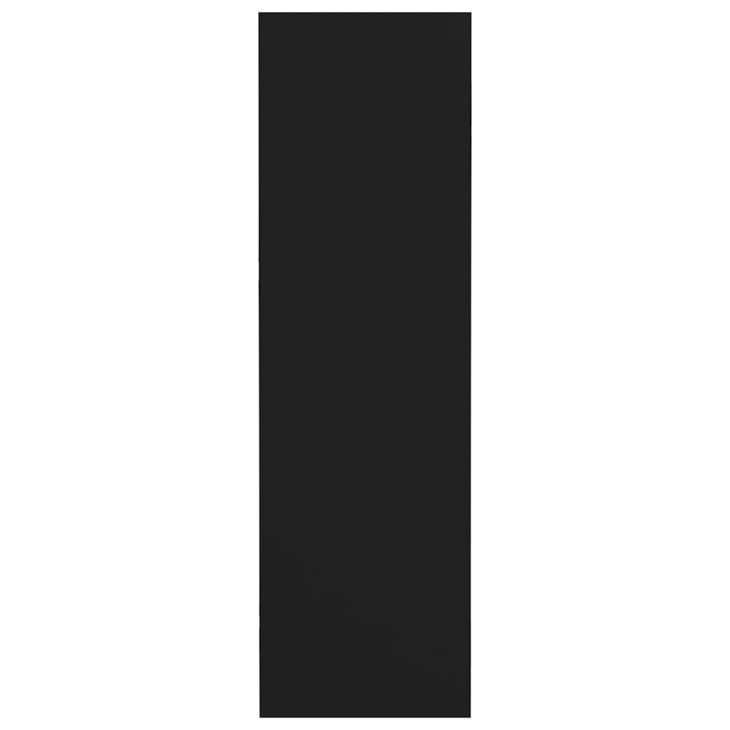 Sapateiras de parede 4 pcs derivados de madeira preto