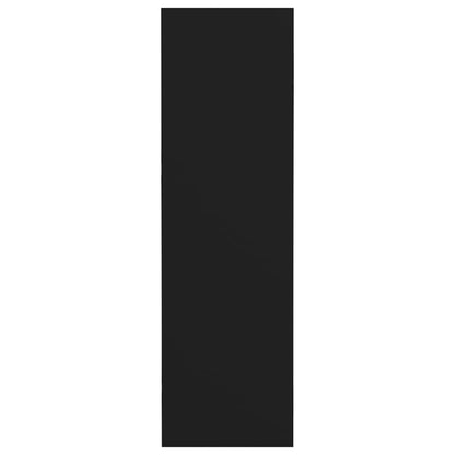 Sapateiras de parede 4 pcs derivados de madeira preto