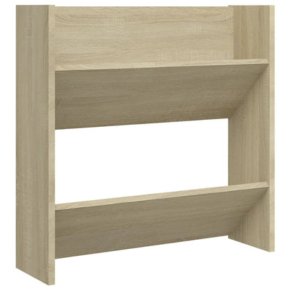 Sapateiras de parede 2 pcs 60x18x60cm contrapl. carvalho sonoma