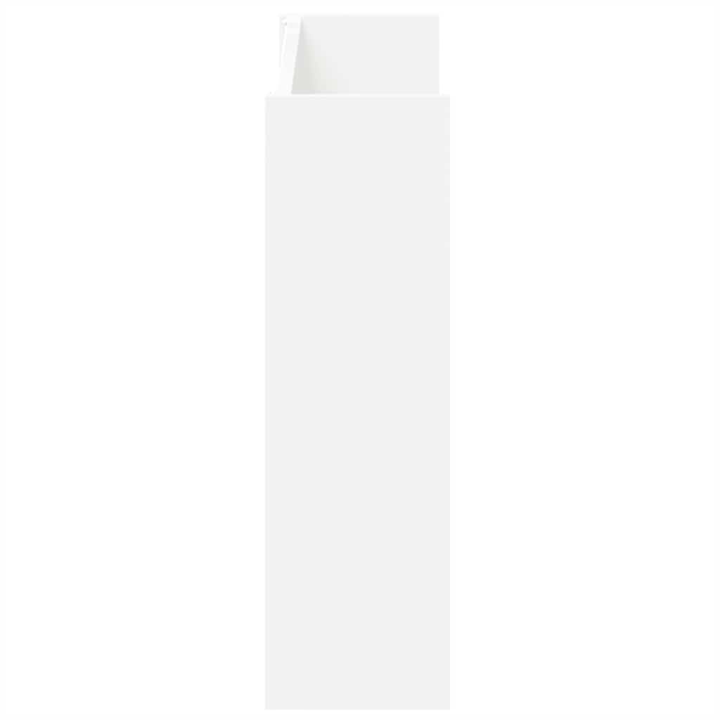 Sapateiras de parede 2 pcs 80x18x60 cm contraplacado branco