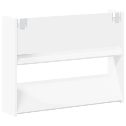 Sapateiras de parede 2 pcs 80x18x60 cm contraplacado branco