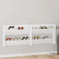 Sapateiras de parede 2 pcs 80x18x60 cm contraplacado branco
