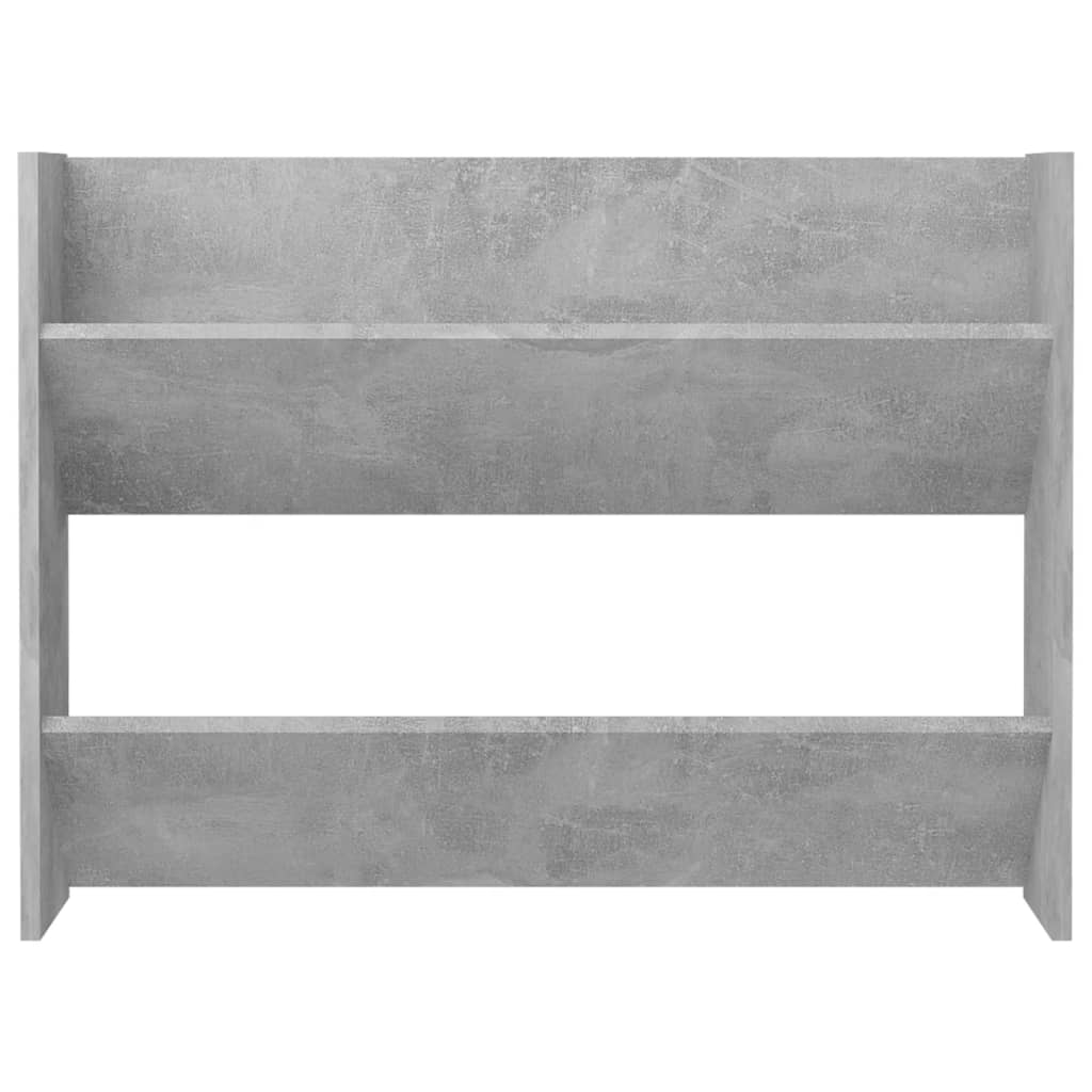 Sapateira parede 80x18x60 cm derivados madeira cinzento cimento