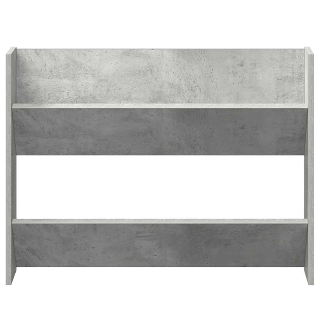 Sapateiras de parede 2 pcs 80x18x60 cm contrapl. cinza cimento