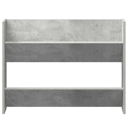 Sapateiras de parede 2 pcs 80x18x60 cm contrapl. cinza cimento