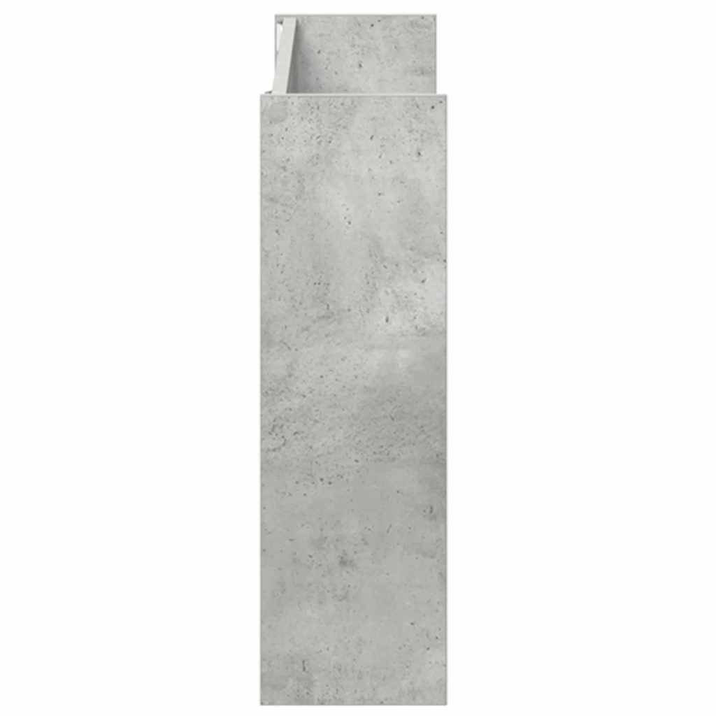 Sapateiras de parede 2 pcs 80x18x60 cm contrapl. cinza cimento