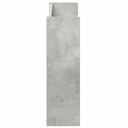 Sapateiras de parede 2 pcs 80x18x60 cm contrapl. cinza cimento