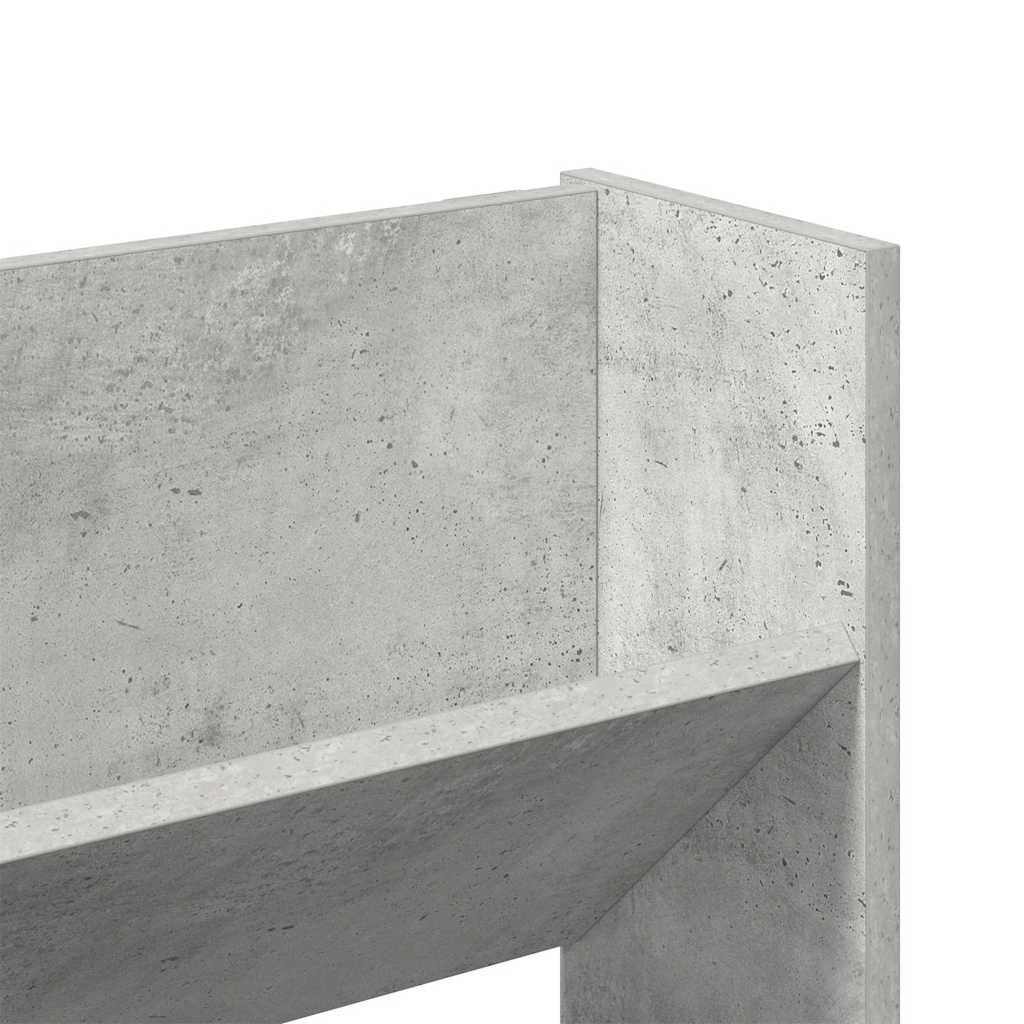 Sapateiras de parede 2 pcs 80x18x60 cm contrapl. cinza cimento