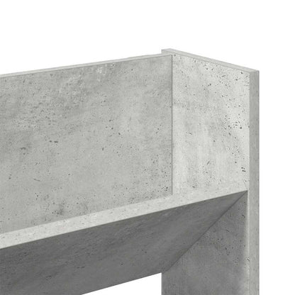 Sapateiras de parede 2 pcs 80x18x60 cm contrapl. cinza cimento