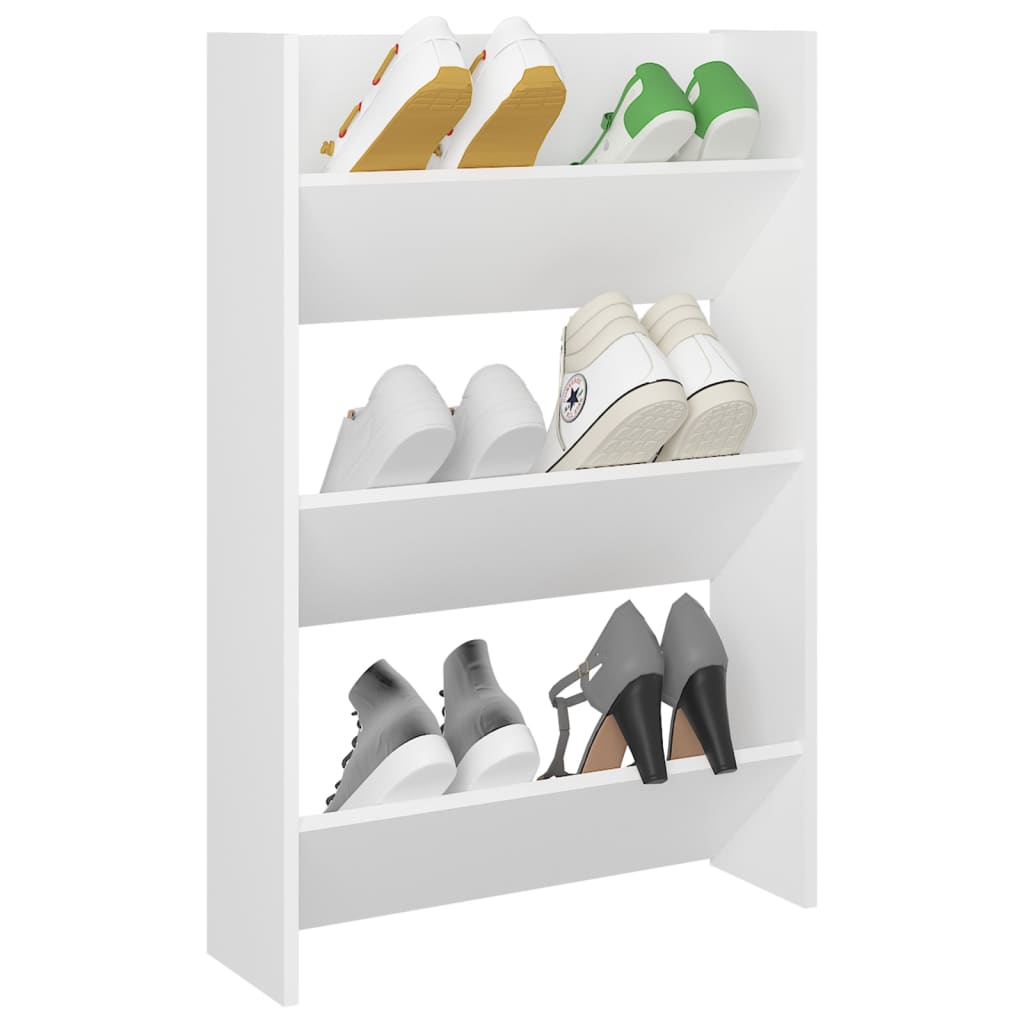 Sapateira de parede 60x18x90 cm contraplacado branco