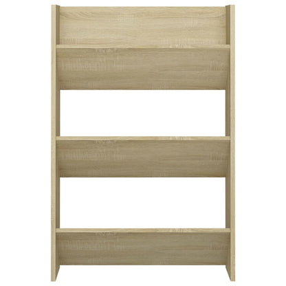 Sapateira de parede 60x18x90 cm contraplacado carvalho sonoma