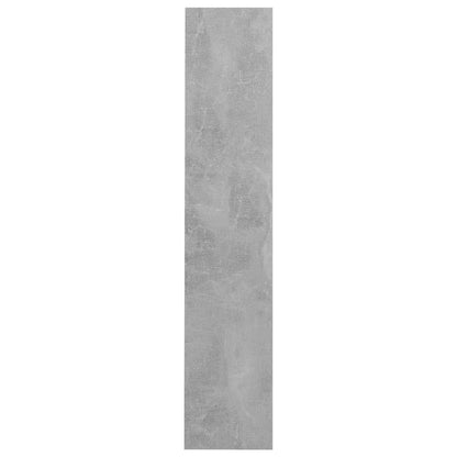 Sapateira de parede 60x18x90 cm contraplacado cinzento cimento