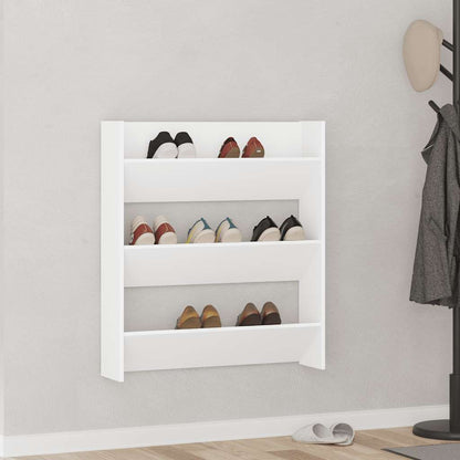 Sapateira de parede 80x18x90 cm derivados de madeira branco