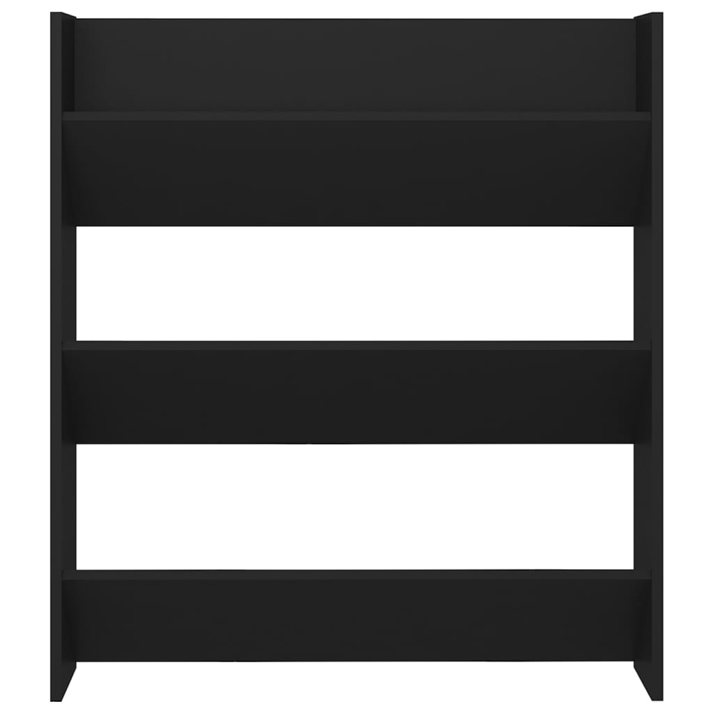 Sapateira de parede 80x18x90 cm derivados de madeira preto