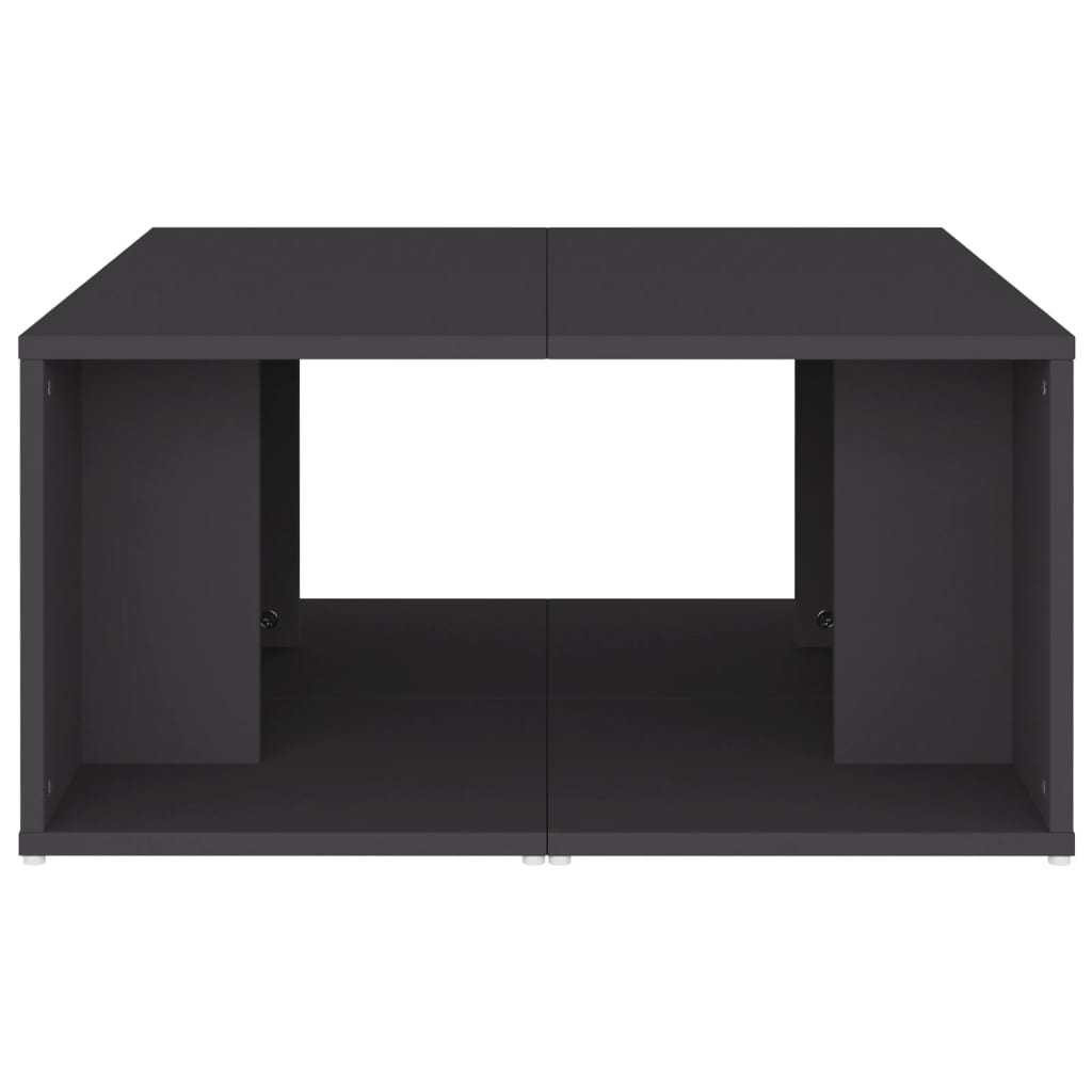 Mesas de centro 4 pcs 33x33x33 cm derivados de madeira cinza