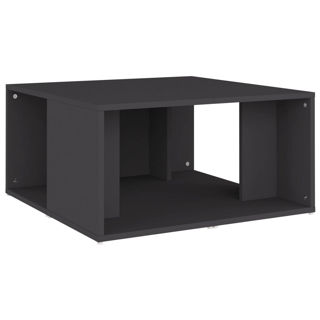 Mesas de centro 4 pcs 33x33x33 cm derivados de madeira cinza