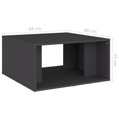 Mesas de centro 4 pcs 33x33x33 cm derivados de madeira cinza