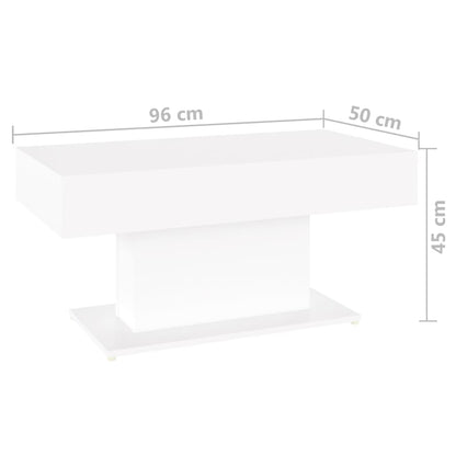 Mesa de centro 96x50x45 cm derivados de madeira branco