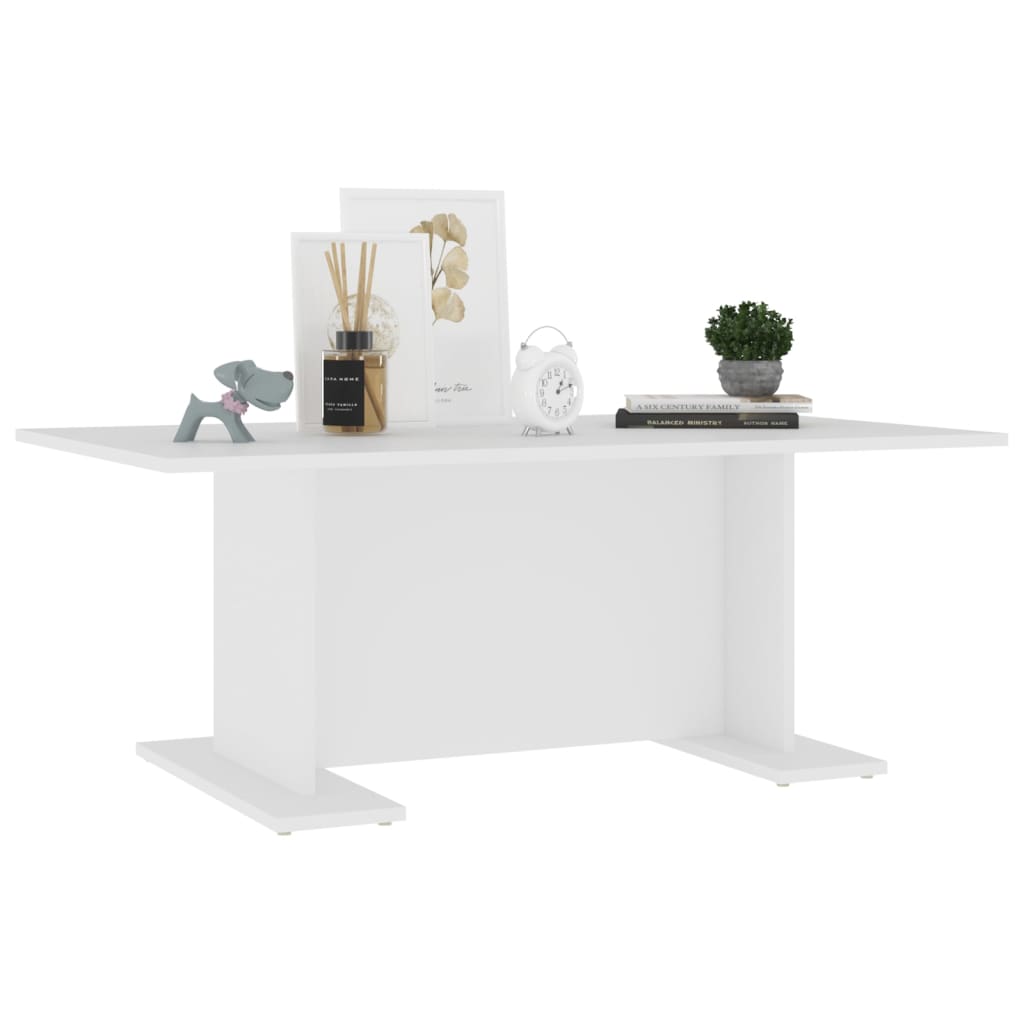 Mesa de centro 103,5x60x40 cm derivados de madeira branco