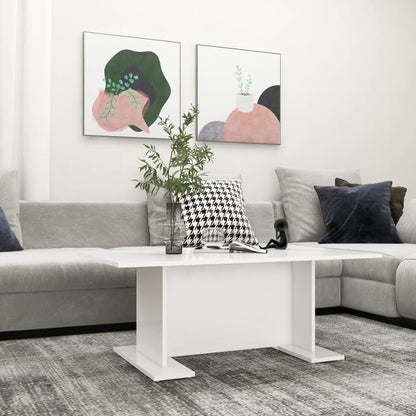 Mesa de centro 103,5x60x40 cm derivados de madeira branco